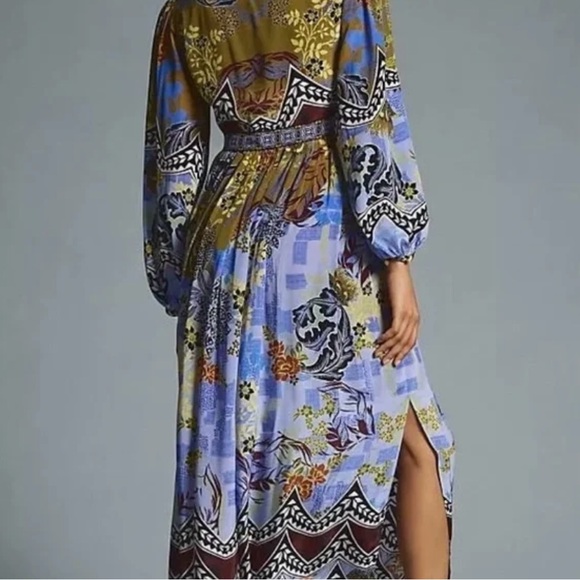 Anthropologie Bhanuni by Jyoti Beaded V-neck Maxi Dress - Picture 2 of 9